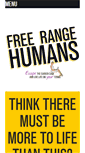Mobile Screenshot of free-range-humans.com